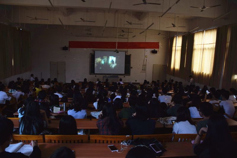 大家聚精会神观影